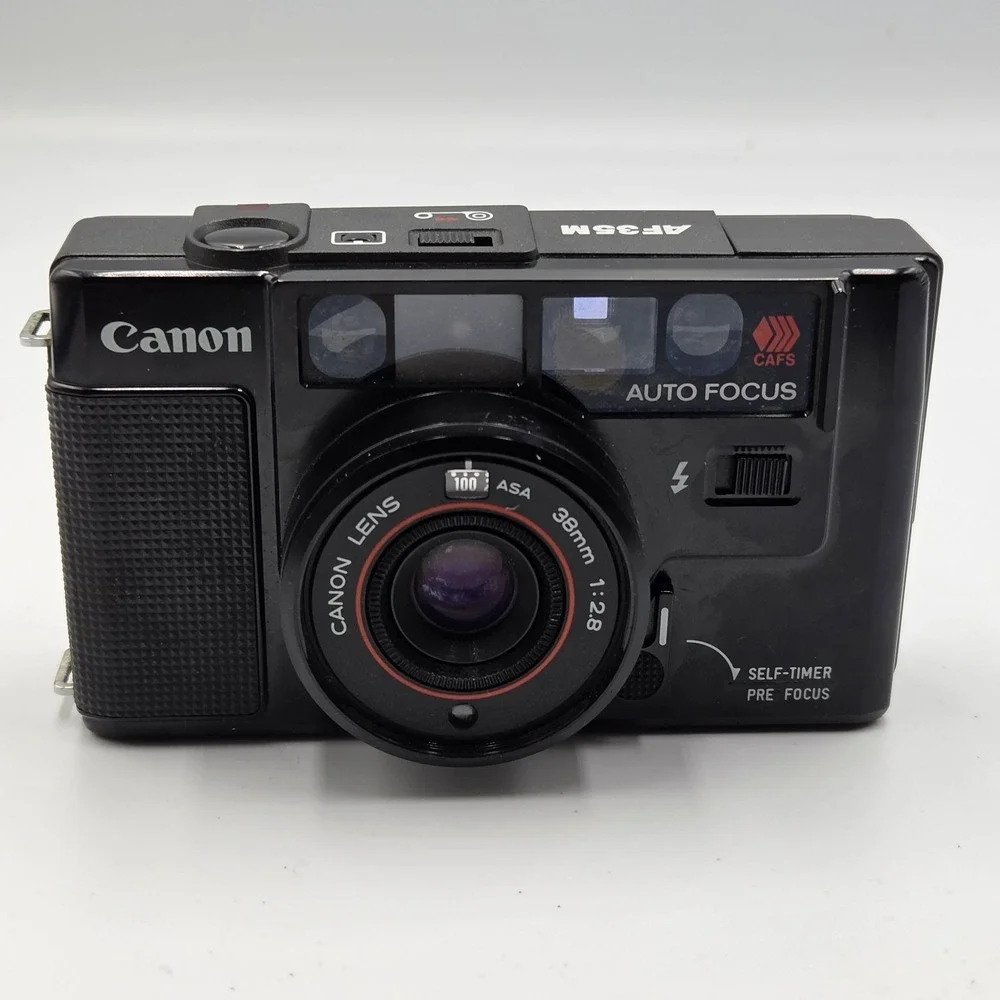 Canon AF35M 35mm Film Camera Point & Shoot f/2.8 Lens Parts/Repair READ